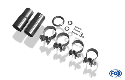 FOX Audi A3 - 8P (3-Türer) Endschalldämpfer - 2x76 Typ 13