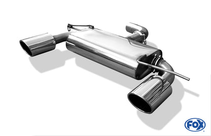 FOX VW Scirocco - 13 Endschalldämpfer Ausgang rechts/links - 129x106 Typ 32 rechts/links