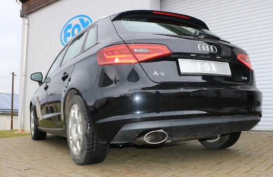 FOX Audi A3 - 8V Sportback Endschalldämpfer einseitig - 160x90 Typ 38