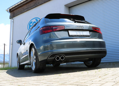 FOX Audi A3 - 8V 3-türer + S-Line Endschalldämpfer einseitig - 2x80 Typ 16