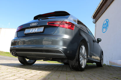 FOX Audi A3 - 8V 3-türer + S-Line Endschalldämpfer einseitig - 2x80 Typ 16