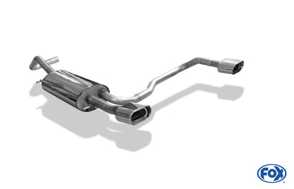 FOX Audi A4 Typ B5 Endschalldämpfer Ausgang rechts/links - 135x80 Typ 53 rechts/links