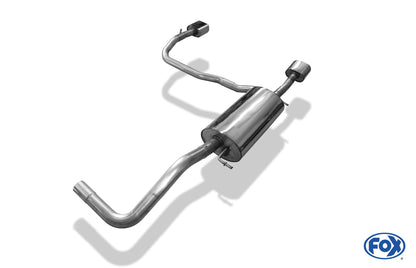 FOX Audi A4 Typ B5 Endschalldämpfer Ausgang rechts/links - 135x80 Typ 53 rechts/links