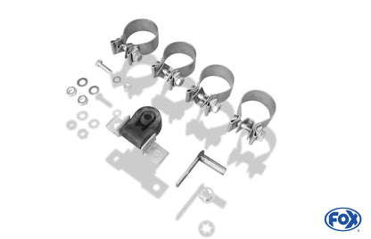 FOX Audi A4 Typ B5 Endschalldämpfer Ausgang rechts/links - 135x80 Typ 53 rechts/links