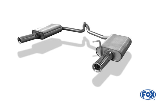 FOX Audi A4 Typ B6 Diesel Endschalldämpfer rechts/links - 1x76 Typ 13 rechts/links