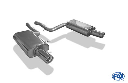 FOX Audi A4 Typ B6 quattro Endschalldämpfer rechts/links - 1x90 Typ  17 rechts/links