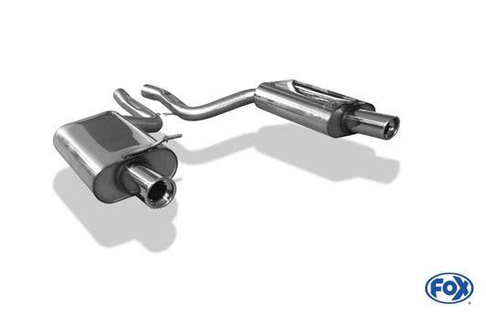 FOX Audi A4 Typ B7 quattro Endschalldämpfer rechts/links Ø63,5mm - 1x90 Typ 17 rechts/links