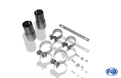 FOX Audi A4 Typ B7 quattro Endschalldämpfer rechts/links Ø63,5mm - 1x90 Typ 17 rechts/links