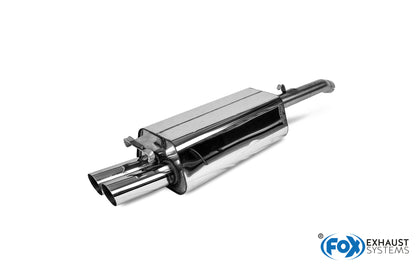 FOX Audi 100/A6 Typ C4 Frontantrieb Endschalldämpfer - 2x70 Typ 14