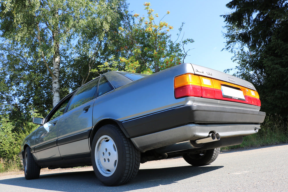 FOX Audi 100 quattro Typ C3 Endschalldämpfer - 2x63 Typ 10
