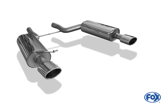 FOX Audi RS6 4B Endschalldämpfer 70mm rechts/links - 140x90 Typ 32 rechts/links