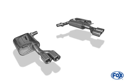 FOX Audi A6 Typ 4F Endschalldämpfer rechts/links - 2x76 Typ 17 rechts/links