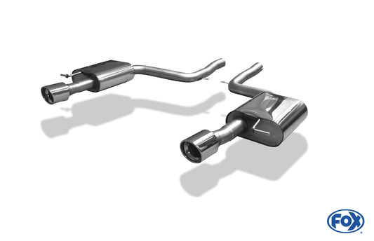 FOX Audi A6 Typ 4F quattro Endschalldämpfer rechts/links Ø63,5mm - 1x90 Typ 17 rechts/links