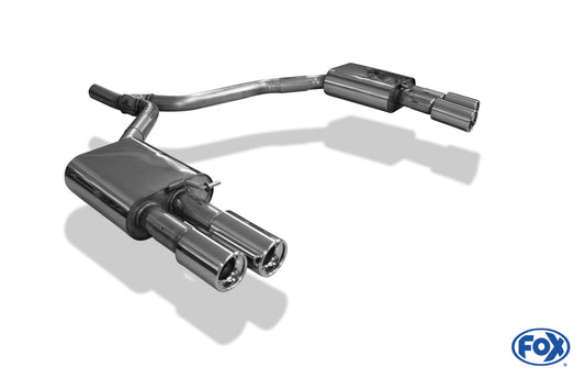 FOX Audi A6 4G - 2,0l TDI Endschalldämpfer rechts/links zweiflutig - 2x90 Typ 13 rechts/links