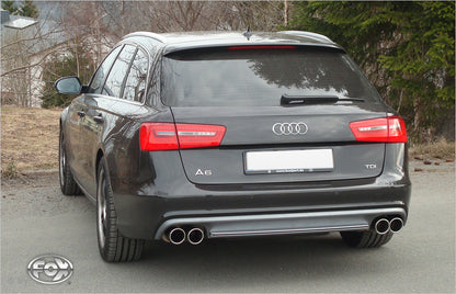 FOX Audi A6 4G - 3,0l TFSI Endschalldämpfer rechts/links zweiflutig - 2x90 Typ 16 rechts/links