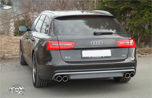 FOX Audi A6 4G - 2,0l TFSI + 2,8l FSI Endschalldämpfer rechts/links zweiflutig - 2x90 Typ 16 rechts/links