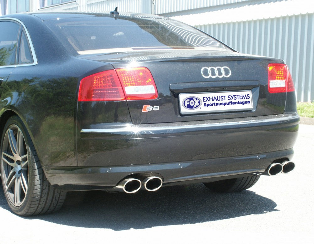 FOX Audi S8 - 4E Endschalldämpfer rechts/links - 2x115x85 Typ 32 rechts/links