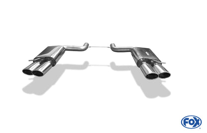 FOX Audi S8 - 4E Endschalldämpfer rechts/links - 2x115x85 Typ 32 rechts/links