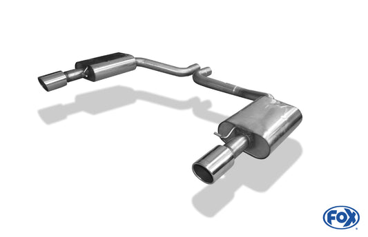 FOX Audi A8 Typ 4H Endschalldämpfer rechts/links - 1x100 Typ 16 rechts/links