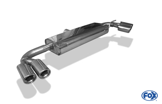 FOX Audi TT 8J - Turbo Endschalldämpfer rechts/links - 2x80 Typ 17 rechts/links