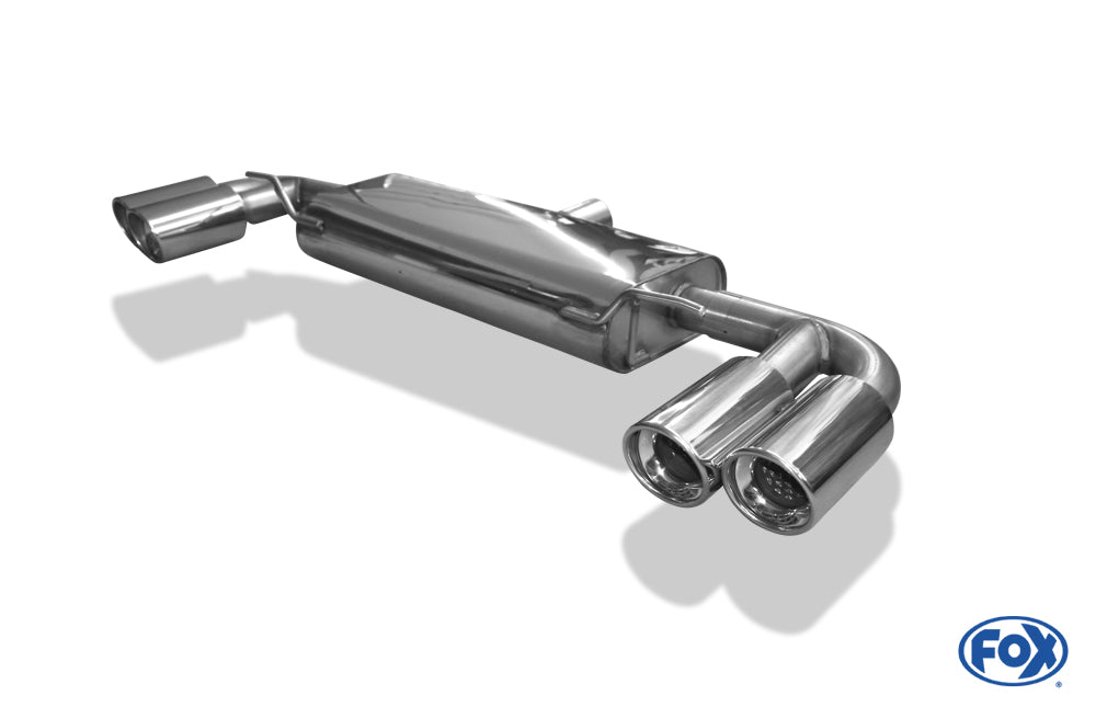 FOX Audi TT 8J - Turbo Endschalldämpfer rechts/links - 2x100 Typ 17 rechts/links