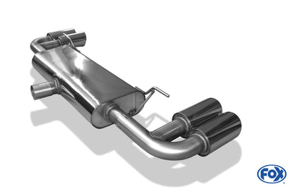 FOX Audi TT 8J - Turbo Endschalldämpfer rechts/links - 2x100 Typ 17 rechts/links