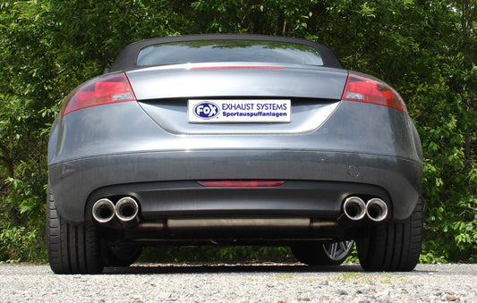 FOX Audi TT 8J - 3,2 V6 Endschalldämpfer rechts/links - 2x100 Typ 17 rechts/links seitlich versetzt
