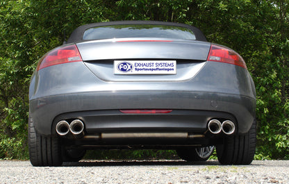 FOX Audi TT 8J - Turbo Endschalldämpfer rechts/links - 2x100 Typ 17 rechts/links