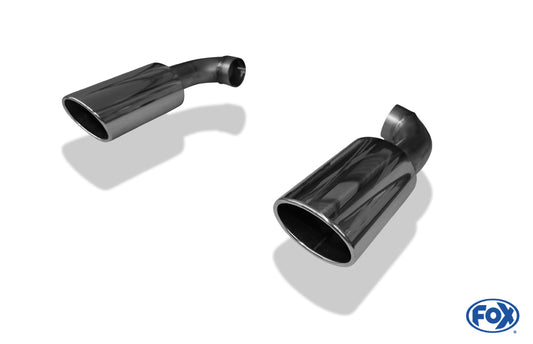 FOX Audi Q7 - 4L Endrohrpaar zum Aufstecken - 129x106 Typ 32 rechts/links