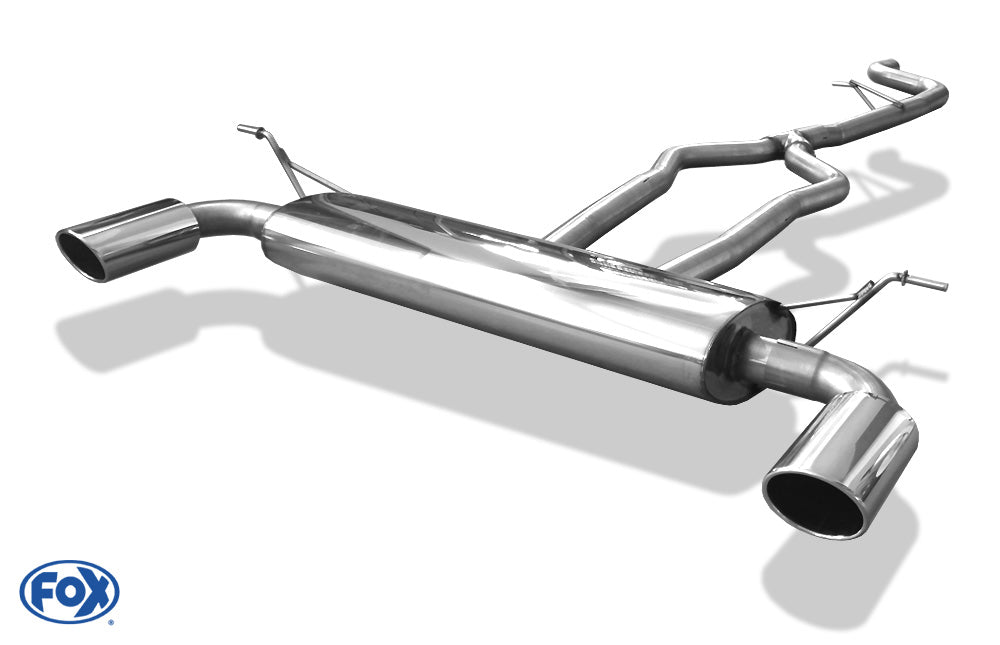 FOX Audi Q7 - 3,0l TDI Endschalldämpfer Ausgang rechts/links - 129x106 Typ 32 rechts/links