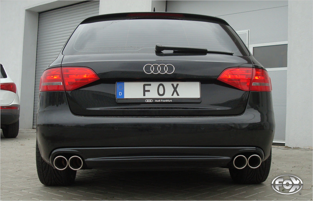 FOX Audi A4 B8/ A5 8T quattro  Coupe/A5 Cabrio Endschalldämpfer rechts/links für 2-Rohr zweiflutig - 2x90 Typ 17 rechts/links