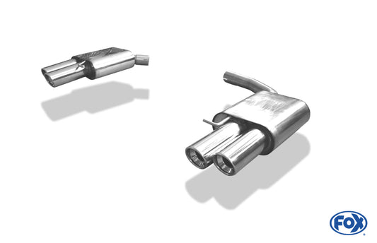 FOX Audi A4/A5 B8 Limousine/Avant/S-Line Frontantrieb & Quattro Endschalldämpfer rechts/links - 2x90 Typ 17 rechts/links