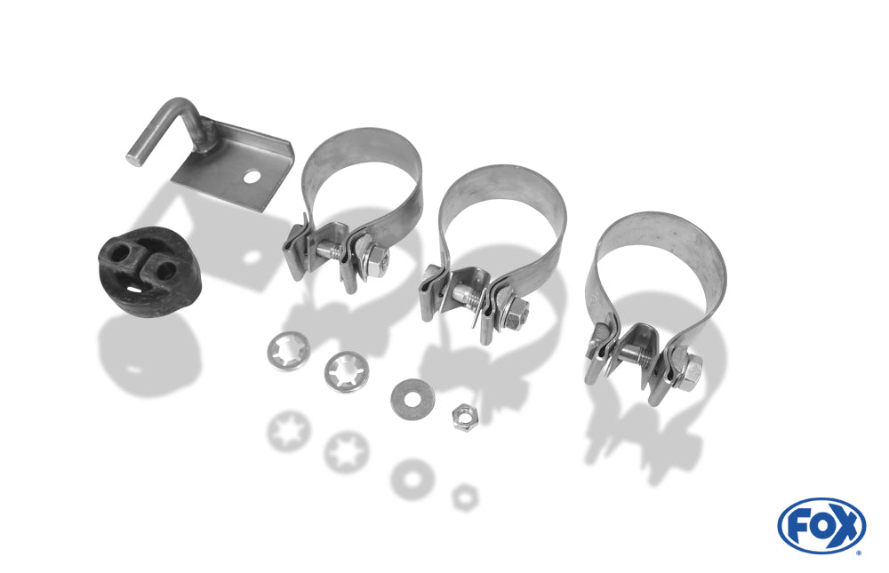 FOX Audi A4 B8 Limousine/ Avant + S-Line Endschalldämpfer rechts/links einflutig inkl. Y-Adapterrohr Ø65mm innen - 1x100 Typ 16 rechts/links