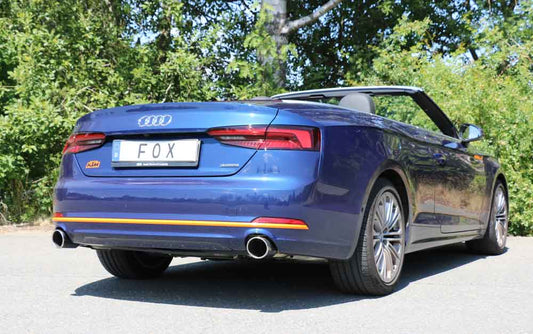 FOX Audi A5 quattro B9 Cabrio Endschalldämpfer rechts/links für 1-Rohr einflutig - 1x100 Typ 16 rechts/links