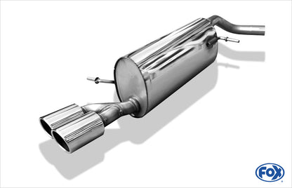 FOX Audi A1 Kompakt/ A1 Sportback Endschalldämpfer - 2x80 Typ 16