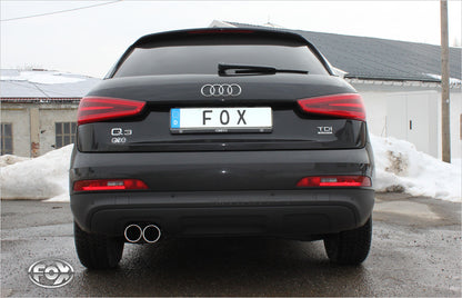 FOX Audi Q3 quattro Diesel Endschalldämpfer - 2x80 Typ 16
