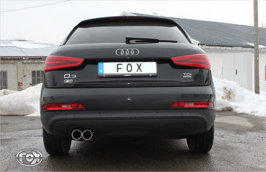 FOX Audi Q3 quattro Diesel Endschalldämpfer - 2x80 Typ 16