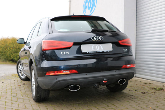 FOX Audi Q3 quattro Benzin Endschalldämpfer Ausgang rechts/links - 160x90 Typ 38 rechts/links