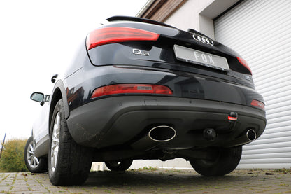 FOX Audi Q3 quattro Benzin Endschalldämpfer Ausgang rechts/links - 160x90 Typ 38 rechts/links