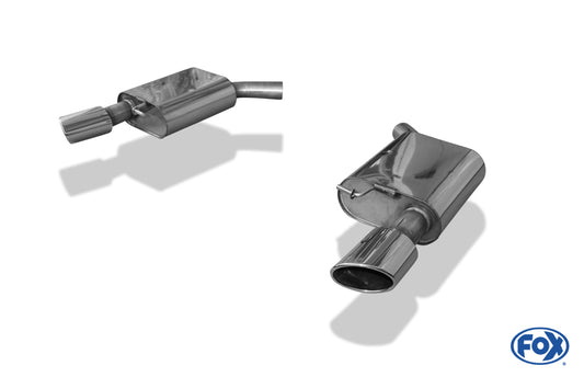 FOX Audi A7 4G - 3,0l TFSI Endschalldämpfer rechts/links - 115x85 Typ 38 rechts/links