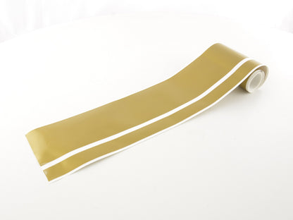 Auto Folie Rallye Streifen gold selbstklebend 1 Rolle = 10/3cm x 350cm
