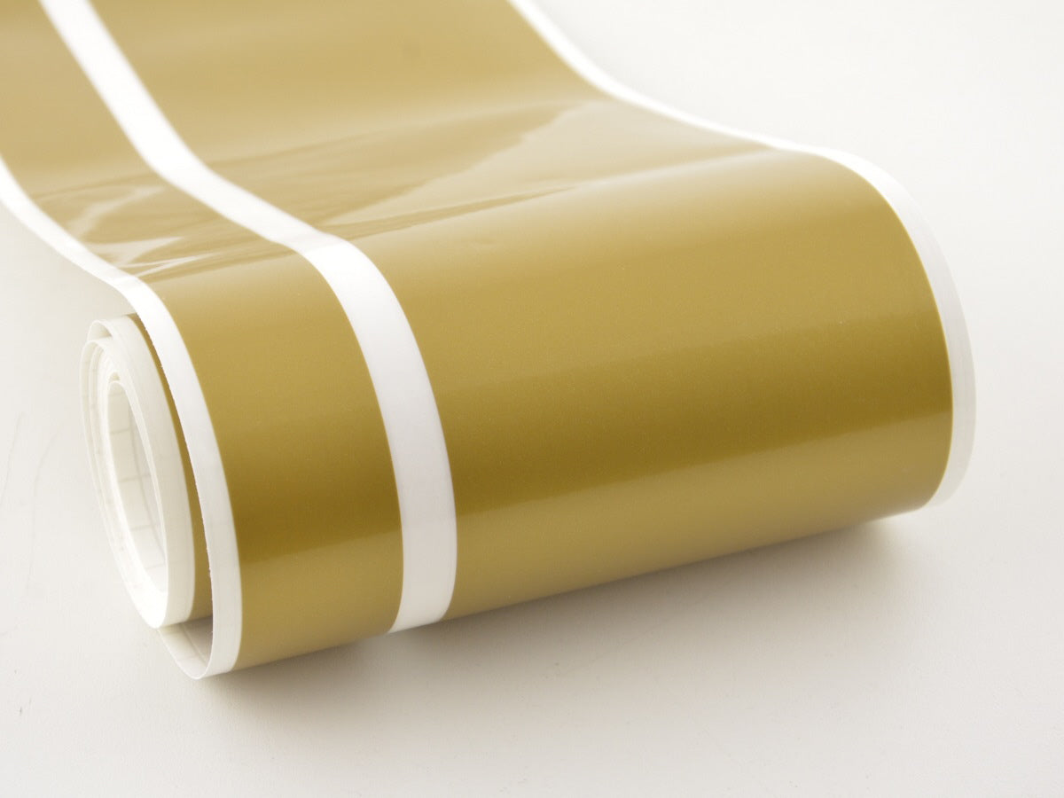 Auto Folie Rallye Streifen gold selbstklebend 1 Rolle = 10/3cm x 350cm