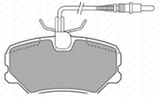 MAPCO Bremsbelagsatz, Scheibenbremse Vorderachse  6309