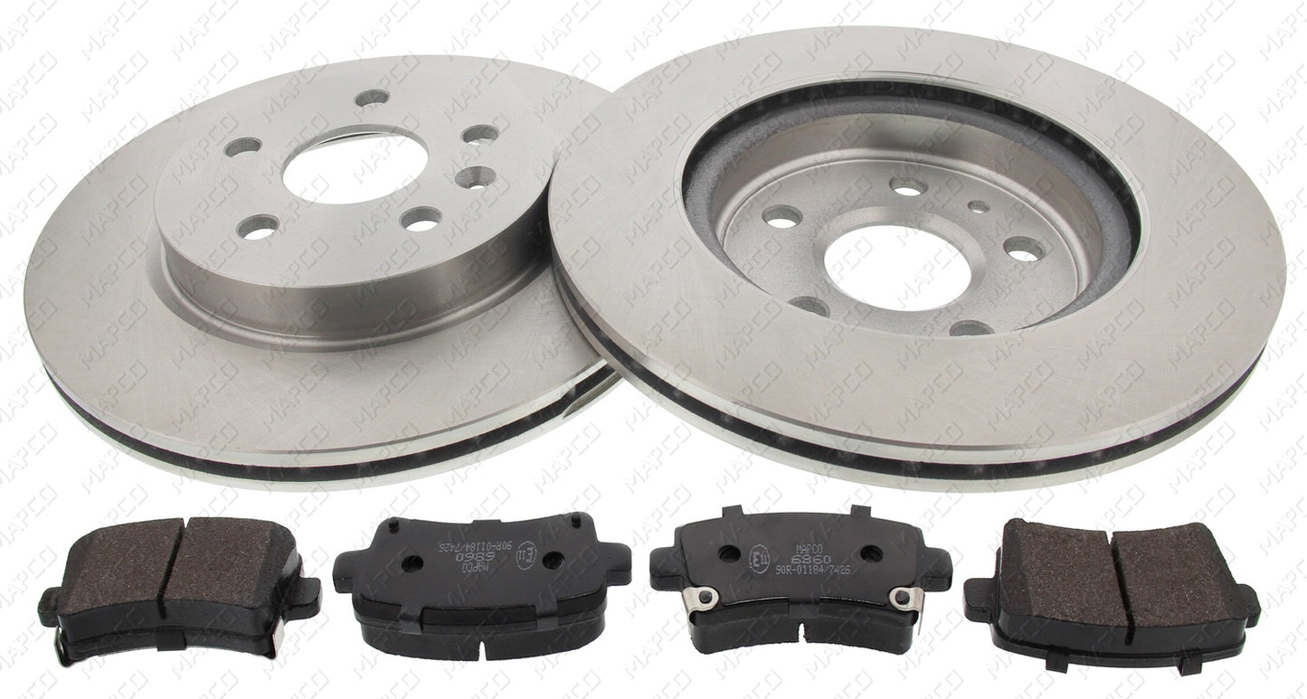 MAPCO Bremsensatz, Scheibenbremse Hinterachse  Satz  47700