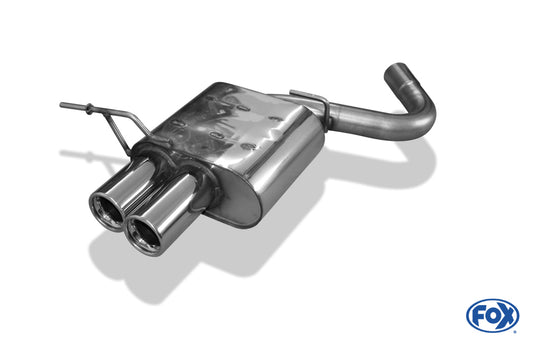 FOX BMW E87 118d 120d Endschalldämpfer - 2x76 Typ 13