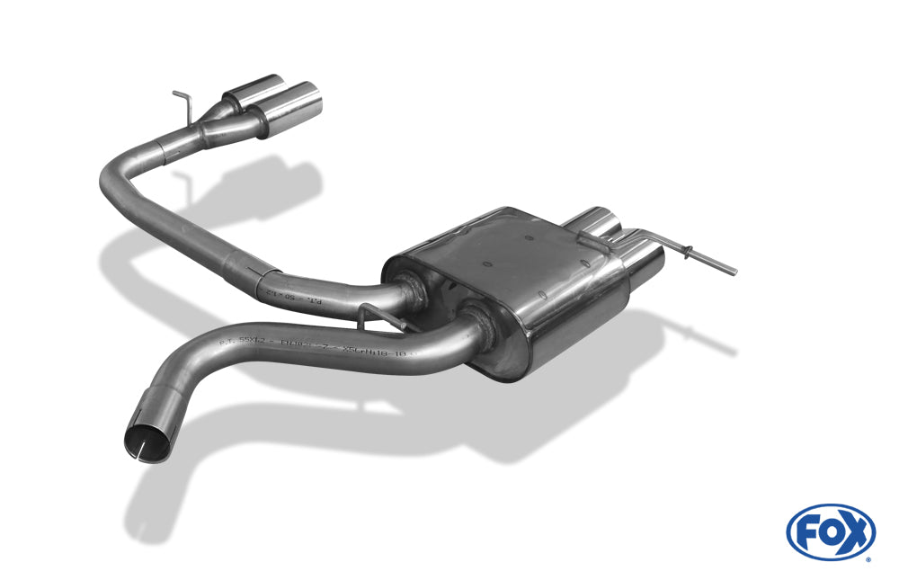 FOX BMW E87 118d 120d Endschalldämpfer Ausgang rechts/links  - 2x76 Typ 10 rechts/links