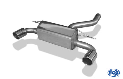 FOX BMW F20/F21 - M135i Endschalldämpfer quer Ausgang rechts/links - 1x100 Typ 16 rechts/links