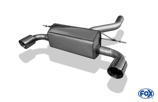 FOX BMW F20/F21 - M135i Endschalldämpfer quer Ausgang rechts/links - 1x100 Typ 25 rechts/links
