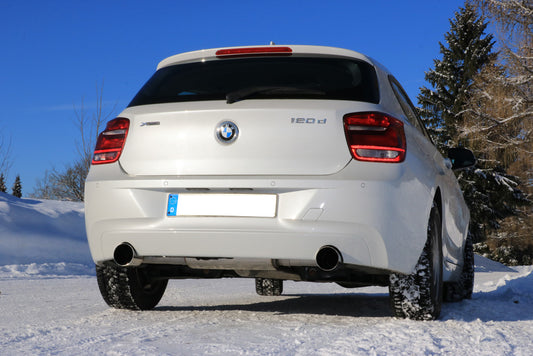 FOX BMW F20/F21 - 120d Endschalldämpfer quer Ausgang rechts/links - 1x100 Typ 10 rechts/links