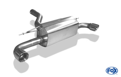 FOX BMW F20/F21 - 120d Endschalldämpfer quer Ausgang rechts/links - 1x90 Typ 25 rechts/links